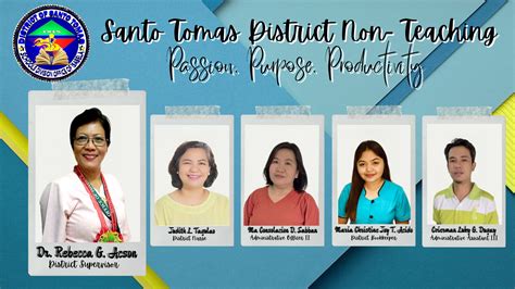 DepEd Santo Tomas District .